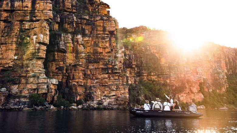 The Silver Explorer will bring cruisers on shore excursions to Australia’s natural wonders, such as King George Falls.
