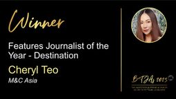Cheryl Teo, assistant editor of M&C Asia, has been recognised for her outstanding reporting in travel journalism at CWT’s Business Travel Journalism Awards (BTJAs) 2023.