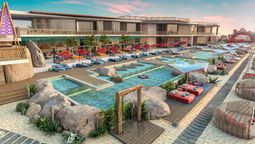 The Sindalah Beach Club includes poolside lounging, VIP areas, a retail venue, and F&B options.