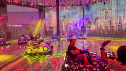 The world’s first Ghostbusters themed bumper cars in action at Columbia Pictures Aquaverse in Pattaya.