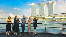 World Express' team of experts: (from left) Valencia Ang, Eeling Koh, Darren Tan, Candice Lim, and Kathryn Loh.